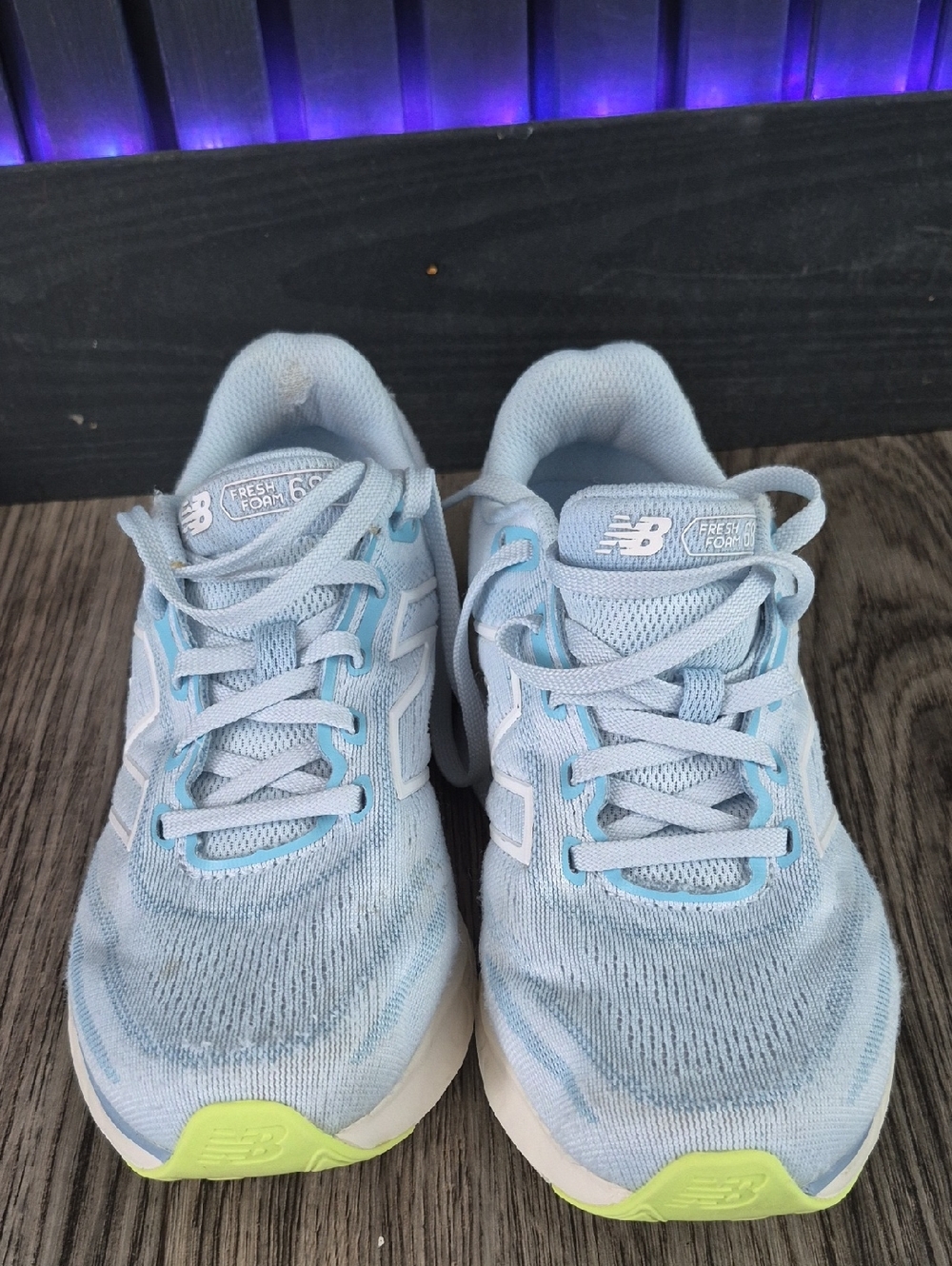 New Balance Fresh Foam 680 Women's Light Blue Running Shoes - Picture 4 of 6